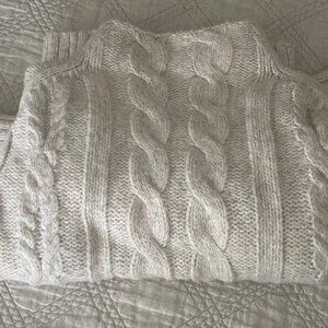 Karen Kane Wool Cable Knit Sweater Size M
